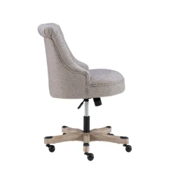 Office Furniture-Kirkland's Home Light Miller Tufted Office Chair Gray
