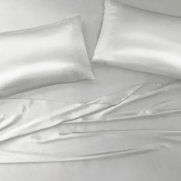 Bed Sheets-Kirkland's Home Light Satin Standard 2-Pc. Pillow Case Set Gray