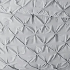 Duvets-Kirkland's Home Light Soft Pinch 3-Pc. Queen Duvet Cover Set Gray