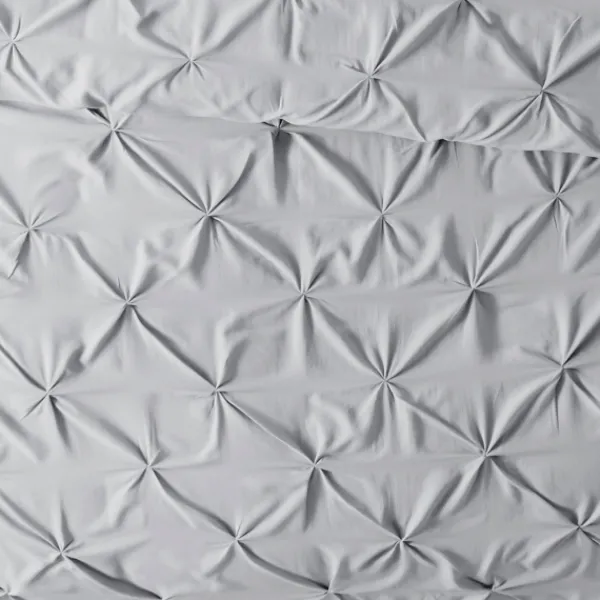 Duvets-Kirkland's Home Light Soft Pinch 3-Pc. Queen Duvet Cover Set Gray