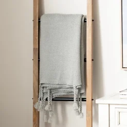 Blankets & Throws-Kirkland's Home Light Spring Knit Throw Blanket Gray