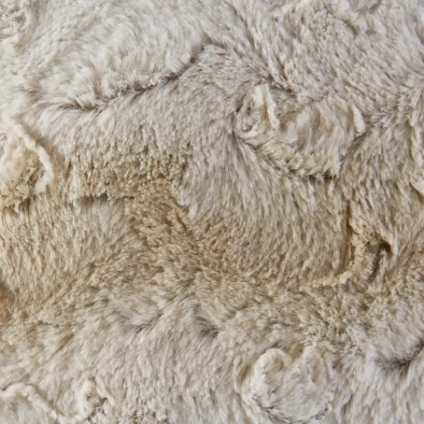Pillows-Kirkland's Home Light Textured Faux Fur Pillow Brown