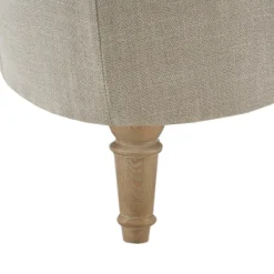 Benches & Ottomans-Kirkland's Home Light Tufted Button Martha Stewart Ottoman Gray
