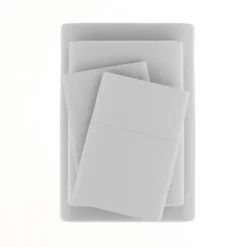 Bed Sheets-Kirkland's Home Light Ultra Soft 3-Pc. Twin Sheet Set Gray