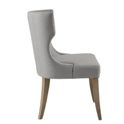 Dining Chairs-Kirkland's Home Light Wingback Dining Chair Gray