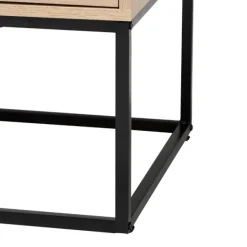Coffee Tables-Kirkland's Home Light Wood And Rat 2-Drawer Coffee Table Tan