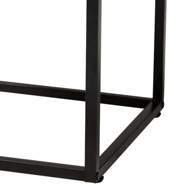 Nightstands-Kirkland's Home Light Wood And Rat Square Nights D Tan
