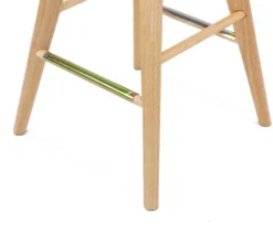 Bar Stools & Counter Height Stools-Kirkland's Home Light Wood Backless Swivel Counter Stool Tan