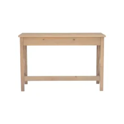 Office Furniture-Kirkland's Home Light Wood X-Sides Desk Brown