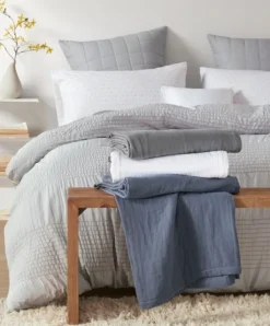 Blankets & Throws-Kirkland's Home Lightweight Full/Queen Blanket Blue