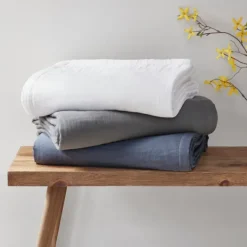 Blankets & Throws-Kirkland's Home Lightweight Full/Queen Blanket Blue