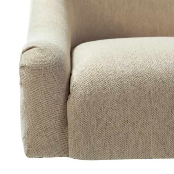 Office Furniture-Kirkland's Home Lili Cream Golden Office Chair Ivory