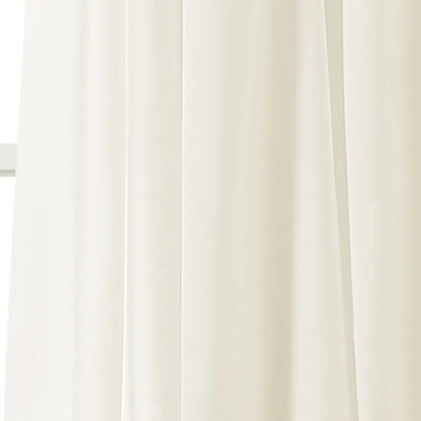 Curtains & Drapes-Kirkland's Home Linda Ruffle Curtain Panel Set, 84 In. Ivory