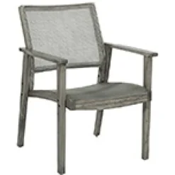 Accent Chairs-Kirkland's Home Linden Woven Cane Accent Chair Gray