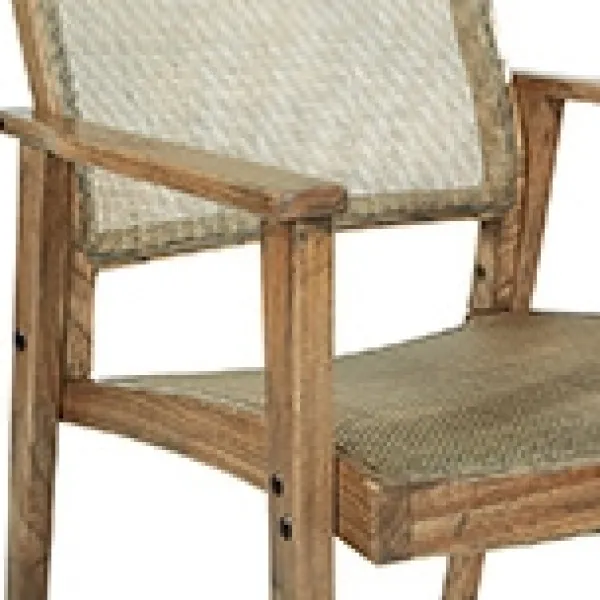 Accent Chairs-Kirkland's Home Linden Woven Cane Accent Chair Brown