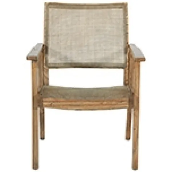 Accent Chairs-Kirkland's Home Linden Woven Cane Accent Chair Brown