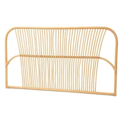 Beds & Headboards-Kirkland's Home Linear Weave Rat Queen Headboard Tan