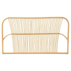 Beds & Headboards-Kirkland's Home Linear Weave Rat Queen Headboard Tan
