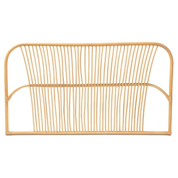 Beds & Headboards-Kirkland's Home Linear Weave Rat Queen Headboard Tan