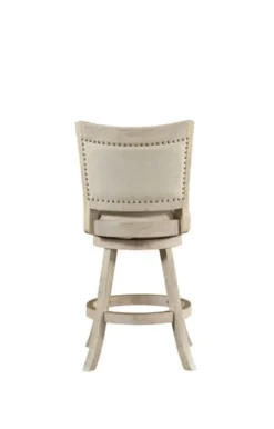 Bar Stools & Counter Height Stools-Kirkland's Home Linen Nailhead Trim Counter Stool, 38 In. Ivory