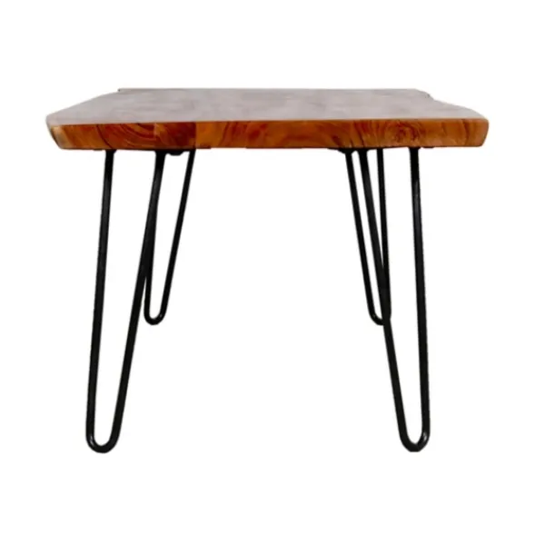 Coffee Tables-Kirkland's Home Live Edge Hairpin Legs Coffee Table, 24X42 In. Tan