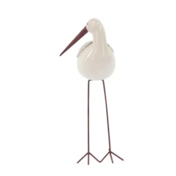 Statues & Figurines-Kirkland's Home Long Beak Stoneware Bird Figurines, Set Of 3 White