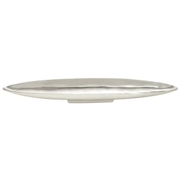 Decorative Trays-Kirkland's Home Long Metallic Tray Silver