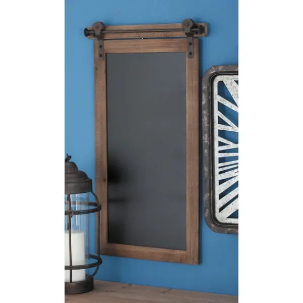 Wall Storage-Kirkland's Home Long Wood And Metal Frame Chalkboard