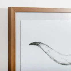 Framed Art-Kirkland's Home Longhorn Skull On Paper Framed Art Print White/Black