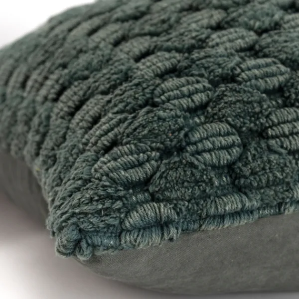 Pillows-Kirkland's Home Looped Cotton Throw Pillow Green