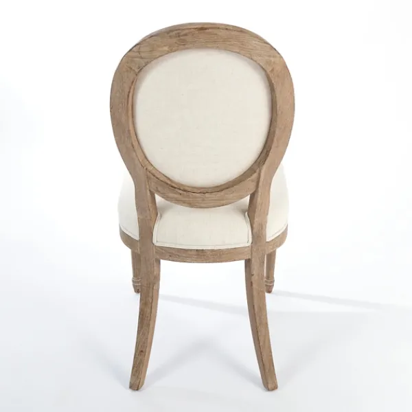 Dining Chairs-Kirkland's Home Louis Cream Upholstered Dining Chair Ivory