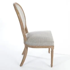 Dining Chairs-Kirkland's Home Louis Upholstered Dining Chair Gray