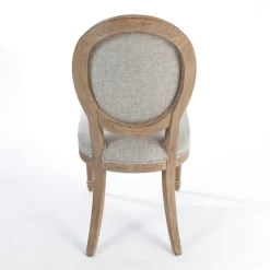 Dining Chairs-Kirkland's Home Louis Upholstered Dining Chair Gray