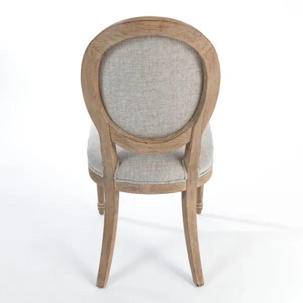 Dining Chairs-Kirkland's Home Louis Upholstered Dining Chair Gray