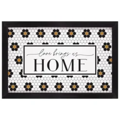 Wall Quotes & Signs-Kirkland's Home Love Brings Us Home Framed Wall Plaque Multi
