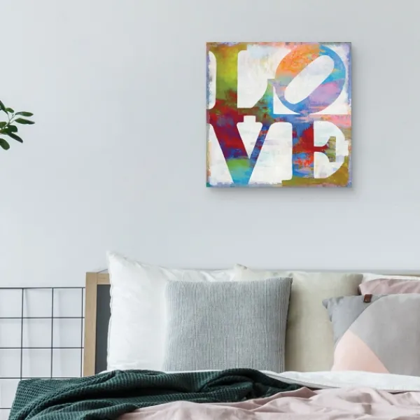 Wall Quotes & Signs-Kirkland's Home Love In Color Canvas Art Print White/Multi