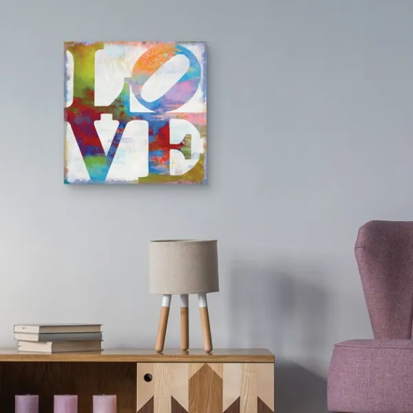 Wall Quotes & Signs-Kirkland's Home Love In Color Canvas Art Print White/Multi