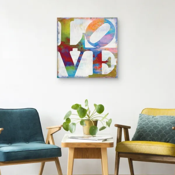 Wall Quotes & Signs-Kirkland's Home Love In Color Canvas Art Print White/Multi