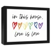 Wall Quotes & Signs-Kirkland's Home Love Is Love Framed Canvas Art Print White/Multi