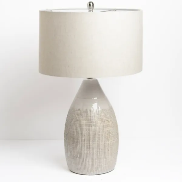 Table Lamps-Kirkland's Home Luca Cream Ceramic Table Lamp Ivory