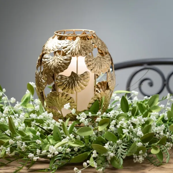 Wreaths-Kirkland's Home Lush Leaf And Berry Wreath Green/White