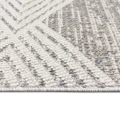 Outdoor Rugs-Kirkland's Home Luxe Diamond Outdoor Area Rug, 6X9 Gray