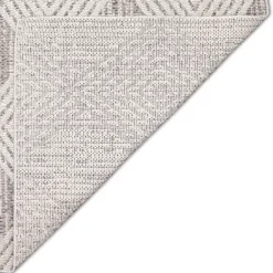 Outdoor Rugs-Kirkland's Home Luxe Diamond Outdoor Area Rug, 7X10 Gray