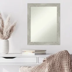 Decorative Mirrors-Kirkland's Home Lyndon Dove Gray Wood Framed Mirror