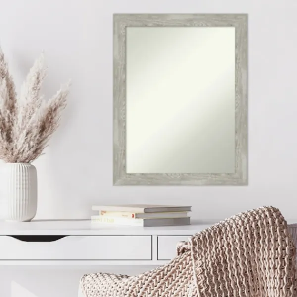Decorative Mirrors-Kirkland's Home Lyndon Dove Gray Wood Framed Mirror