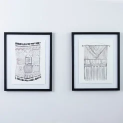 Framed Art-Kirkland's Home Macrame I Framed Art Print White/Gray