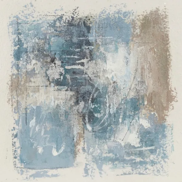 Framed Art-Kirkland's Home Madison Park Blue Abstract Framed Art Print Blue/White