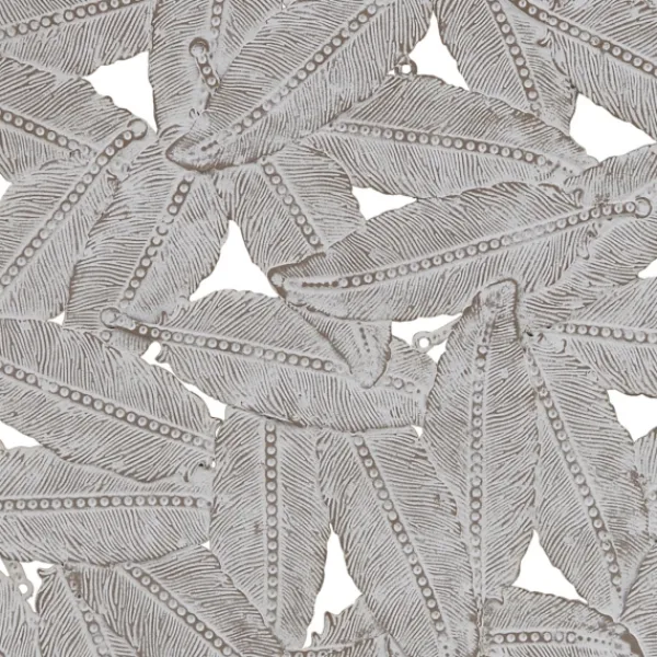Wall Plaques-Kirkland's Home Madison Park Iron Feathers Wall Plaques, Set Of 3 Silver/Gray