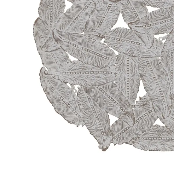 Wall Plaques-Kirkland's Home Madison Park Iron Feathers Wall Plaques, Set Of 3 Silver/Gray