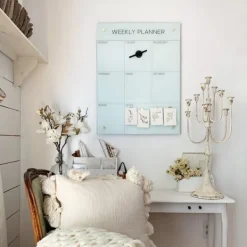 Memo & Chalkboards-Kirkland's Home Magnetic Dry Erase Weekly Wall Planner White